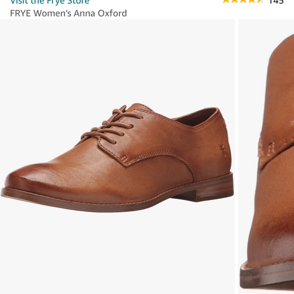 Frye Brown Leather Anna Oxford shoes